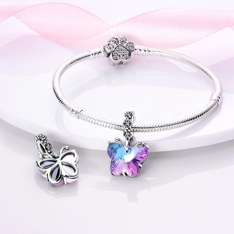CYCUFF Store 925 Sterling Silver Charms Suitable for Charm Necklaces, Bracelet Pendants Beads Jewellery Gift for Women Family Friends - Image 1